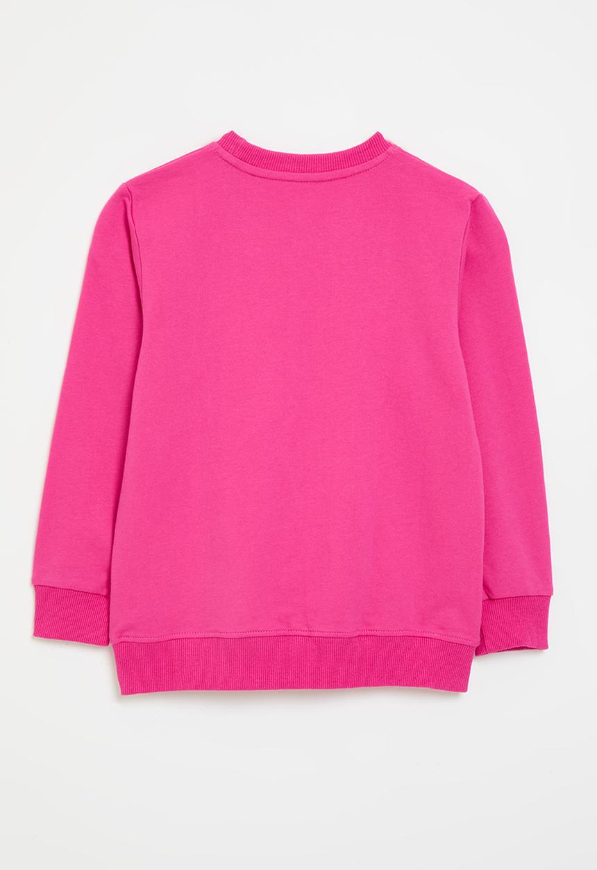 Pop Candy - Embroidered unicorn sweat top with patchwork detail - pink