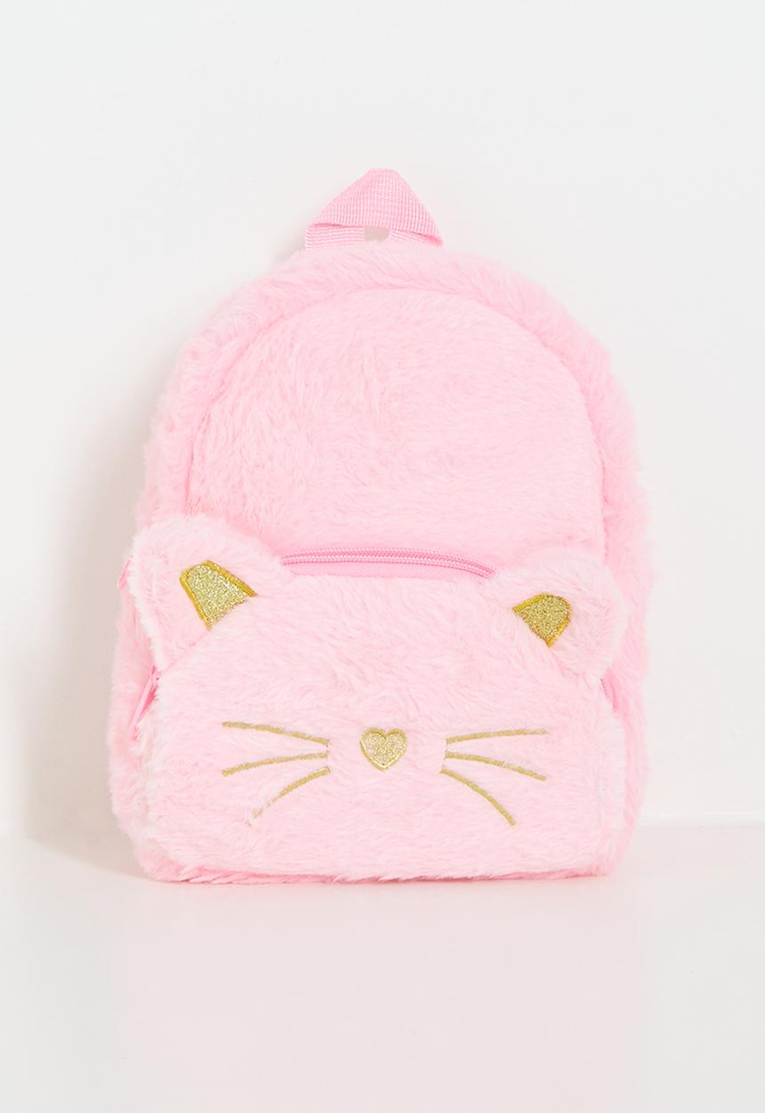 Plush backpack - pink