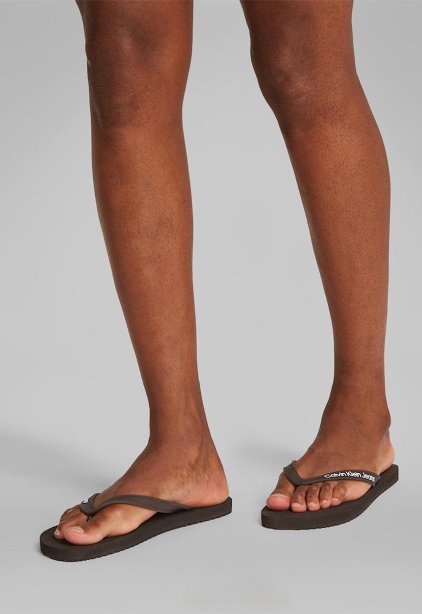 Calvin Klein - Beach sandal transparent tpu - black/bright white