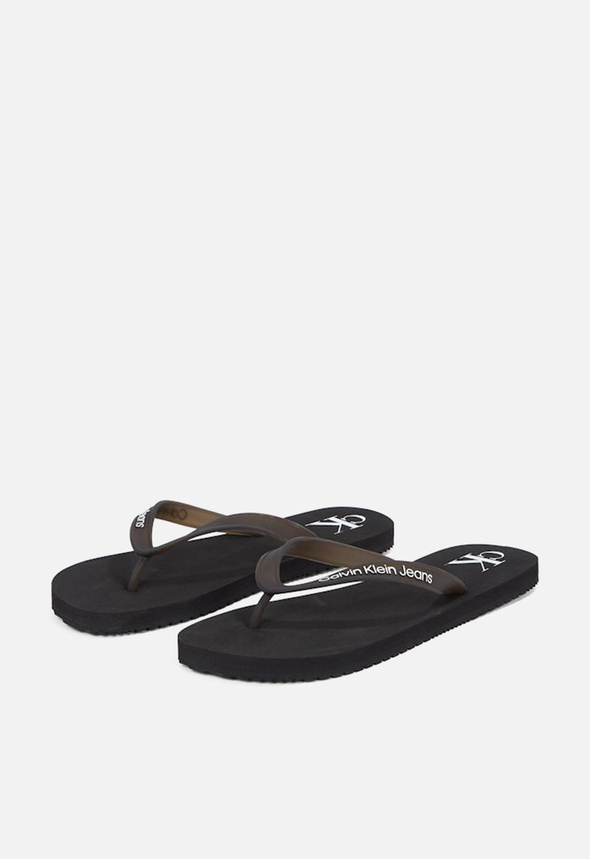Calvin Klein - Beach sandal transparent tpu - black/bright white