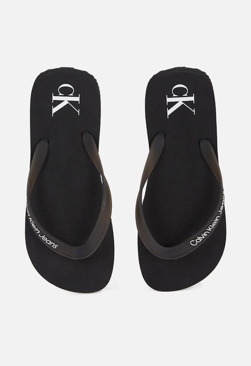 Calvin Klein - Beach sandal transparent tpu - black/bright white