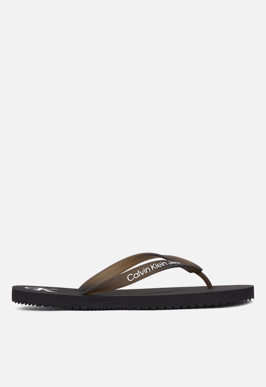 Calvin Klein - Beach sandal transparent tpu - black/bright white