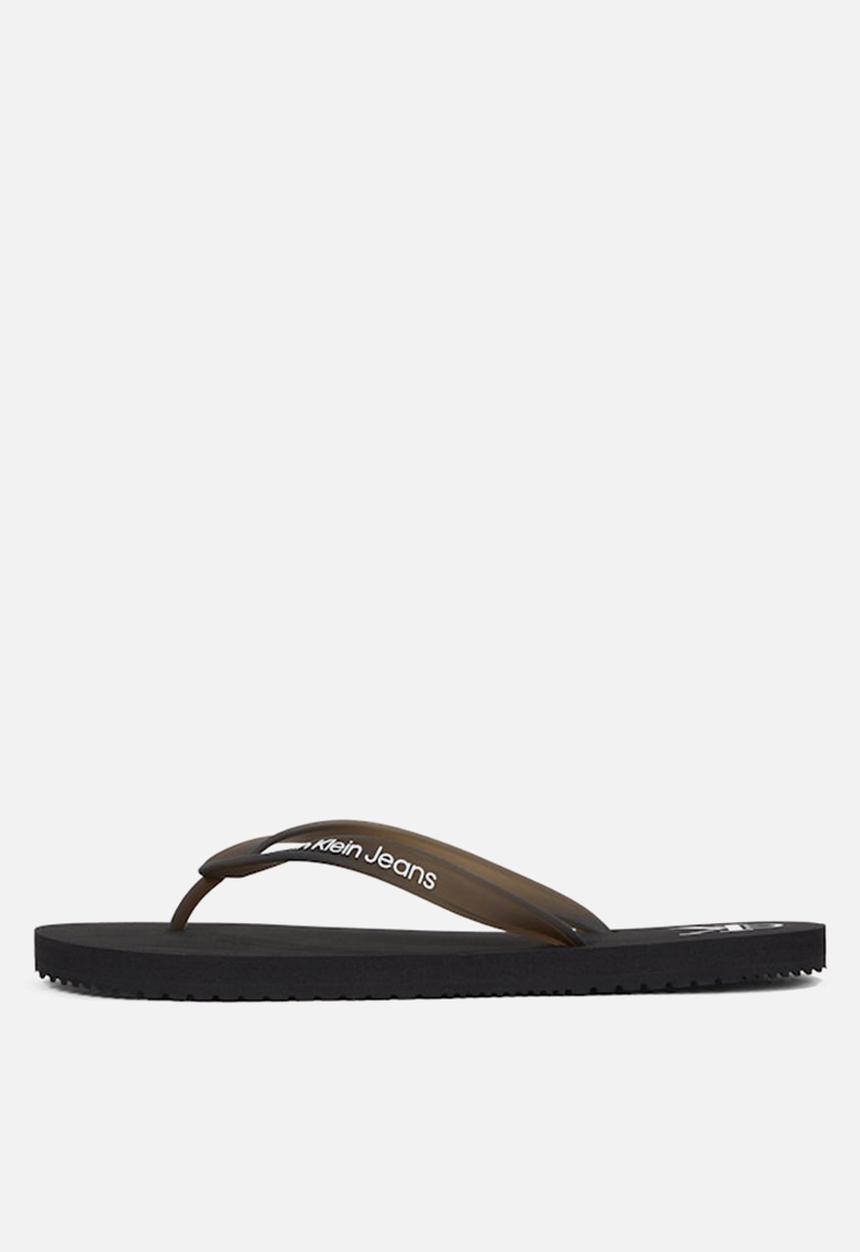 Calvin Klein - Beach sandal transparent tpu - black/bright white