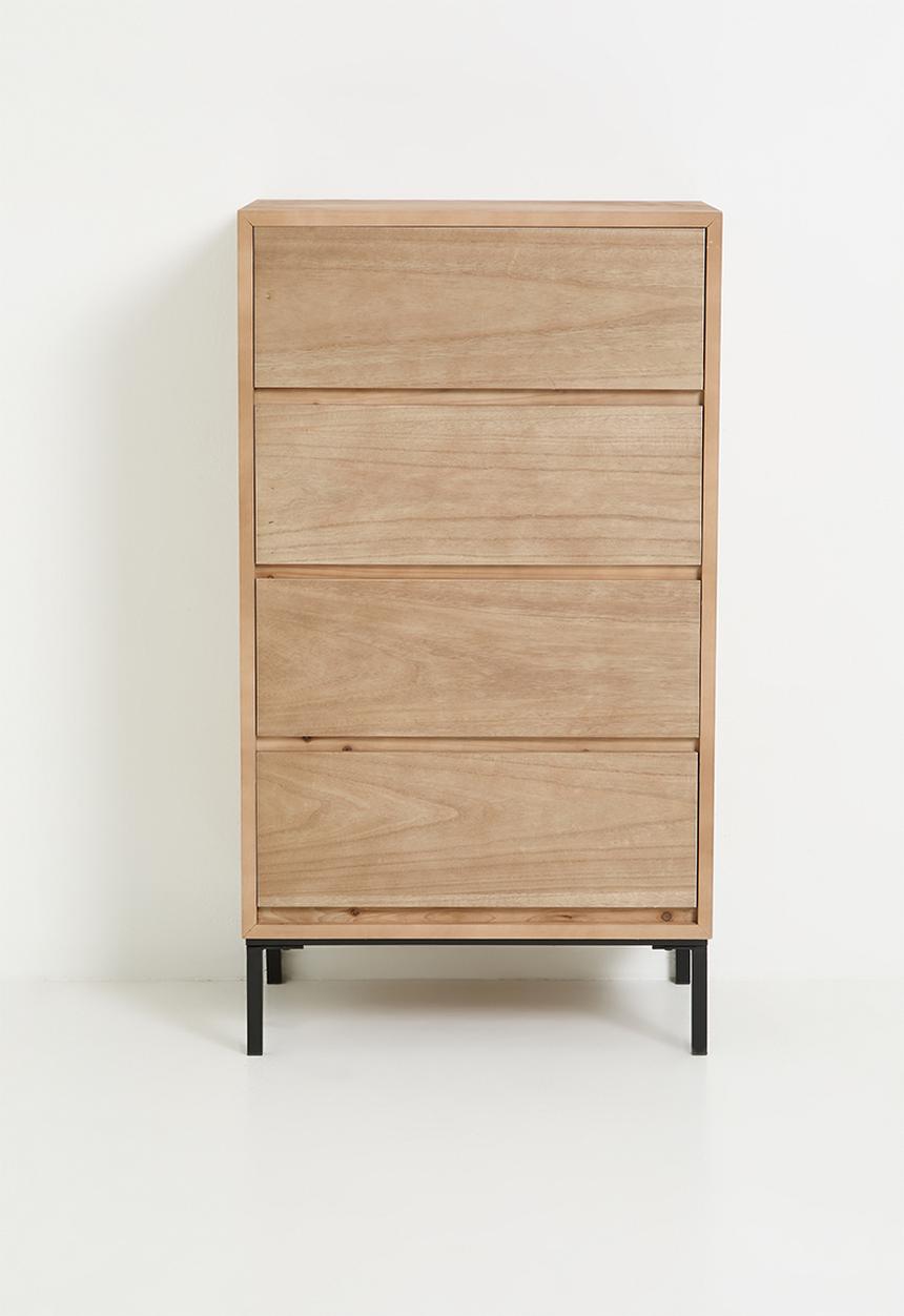 Sixth Floor - Jenin 4 drawer storage - Natural