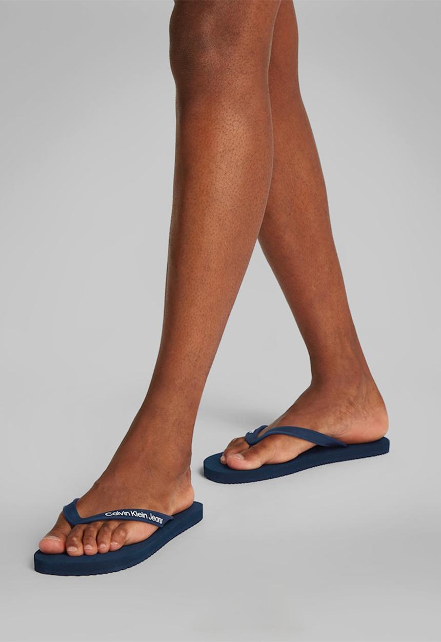 Calvin Klein - Beach sandal transparent tpu - calvin navy/bright white
