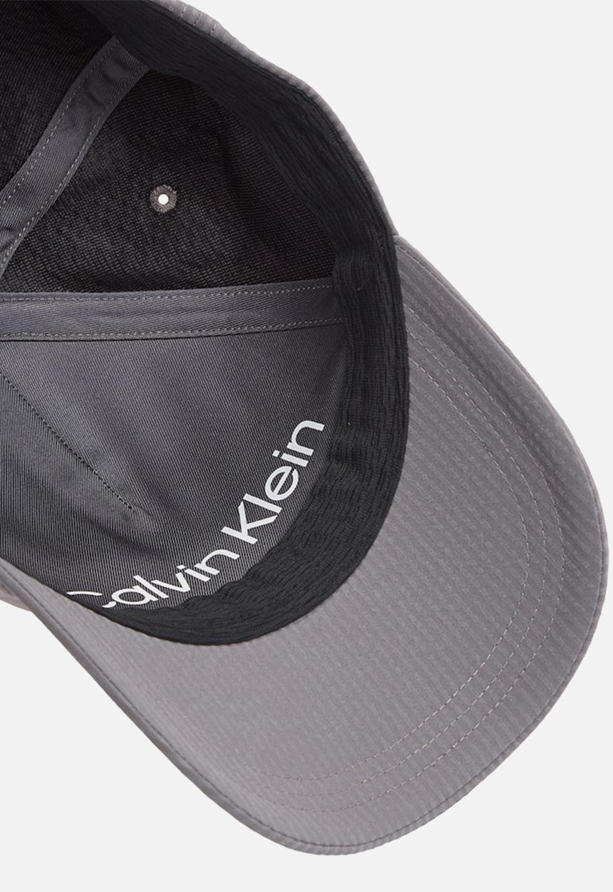Calvin Klein - Seersucker Patch Bb Cap - Volcanic Glass