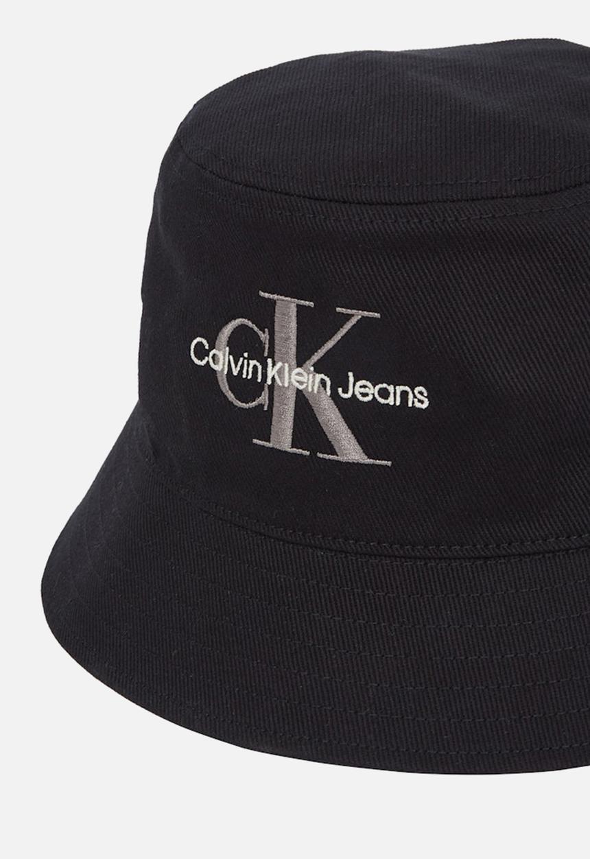 Calvin Klein - Mono Logo Embro Bucket Hat - Black