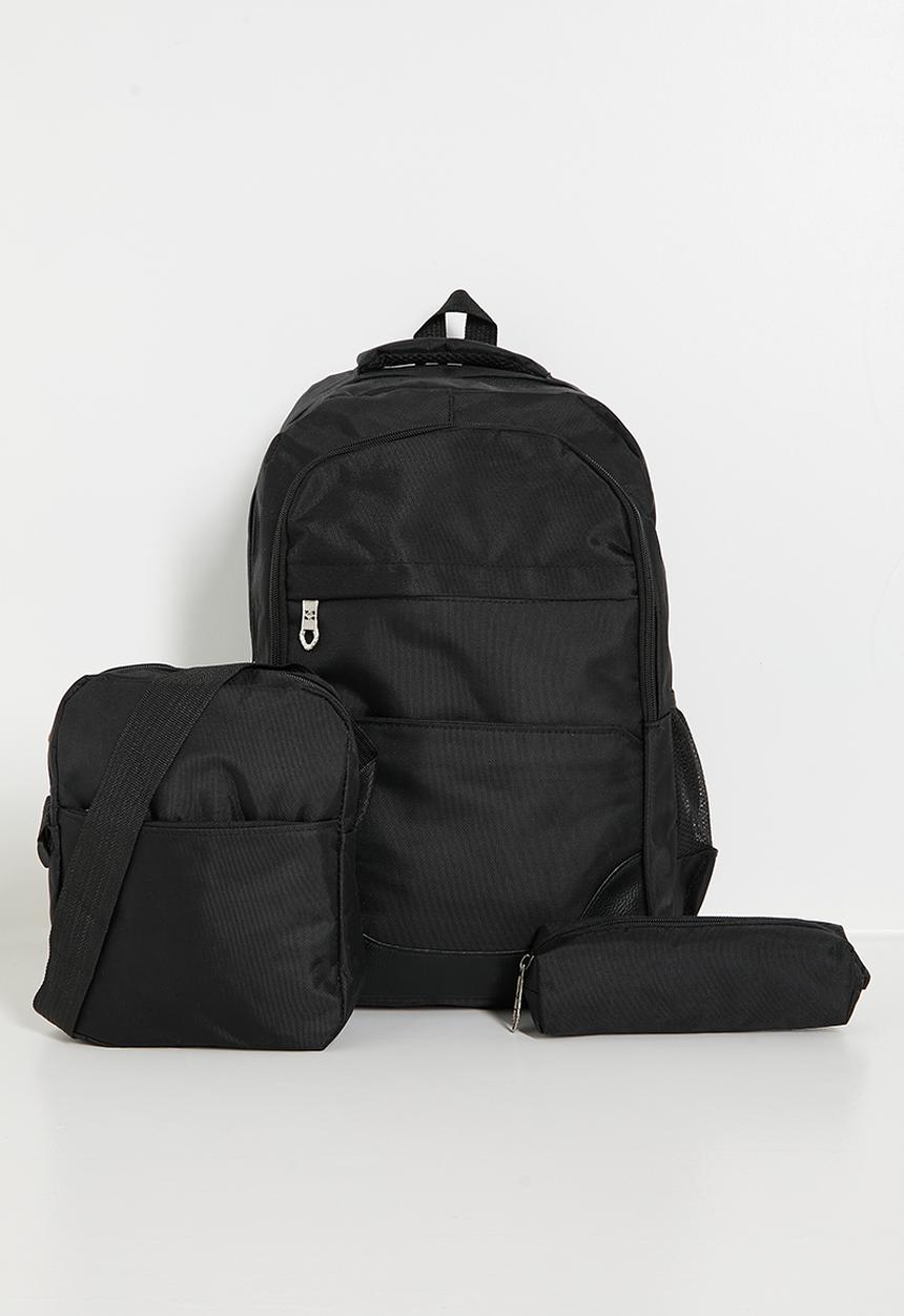 Pop Candy - 3 piece backpack set - black