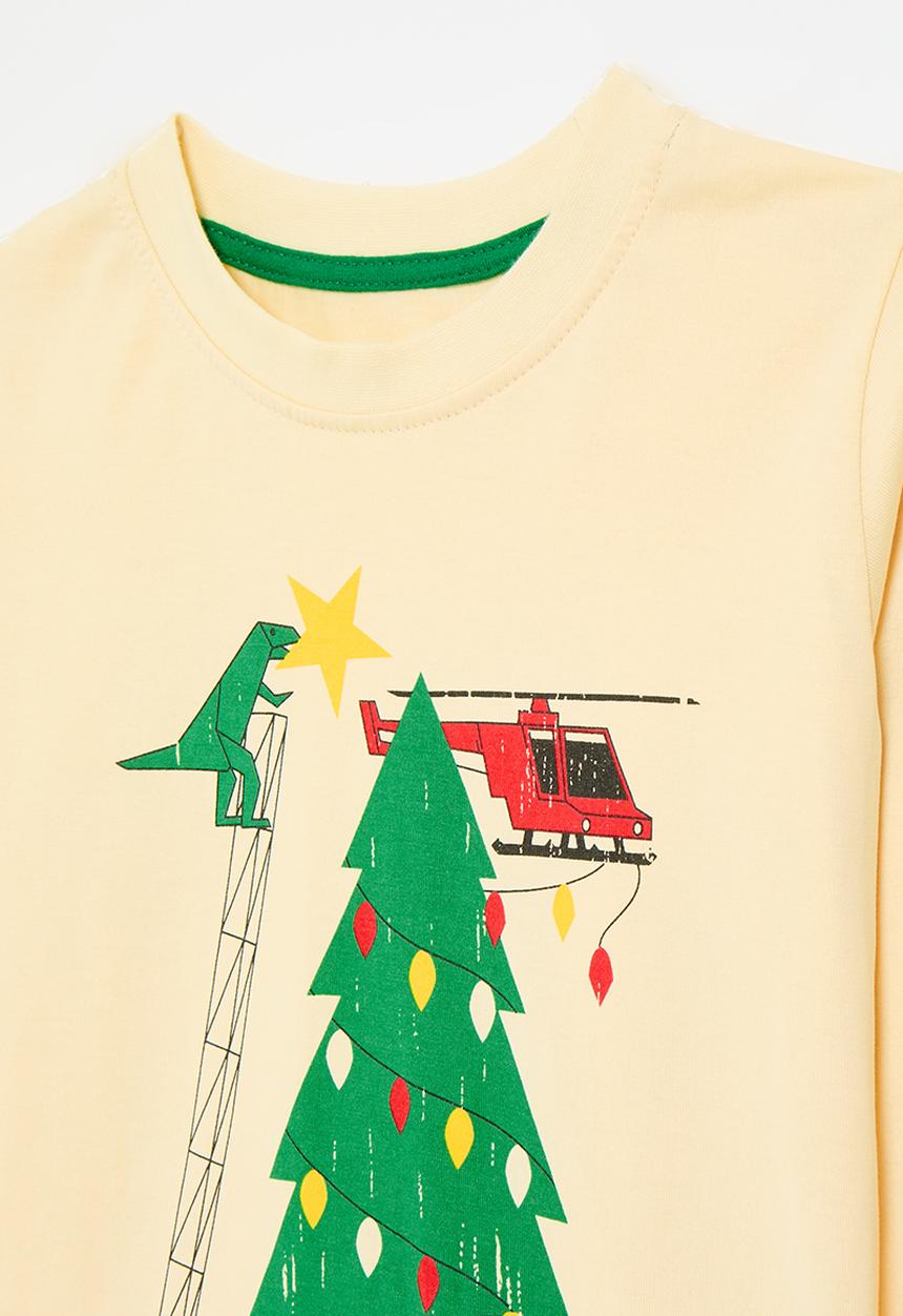 Pop Candy - Long sleeve graphic tee - pale yellow