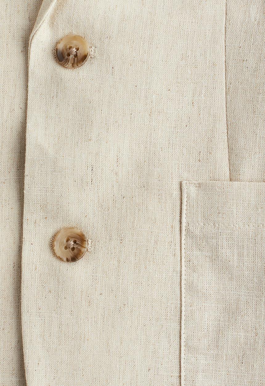 H&M - Linen-blend jacket - light beige