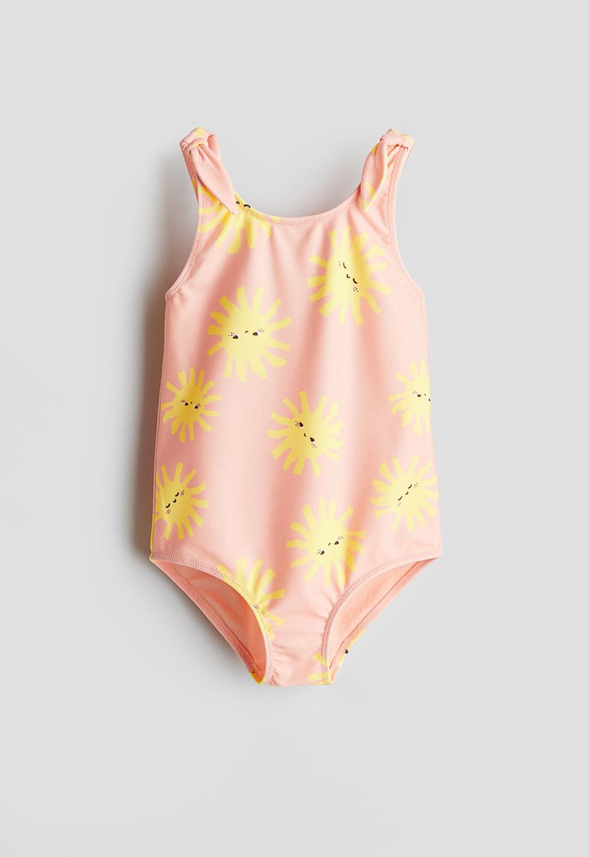 H&M - Printed swimsuit - peach suns