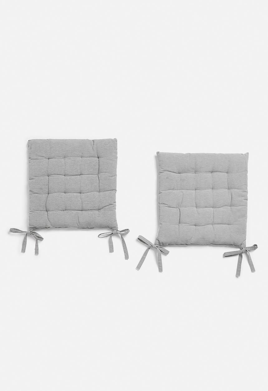 H&S - Essential seat cushion set of 2 - grey