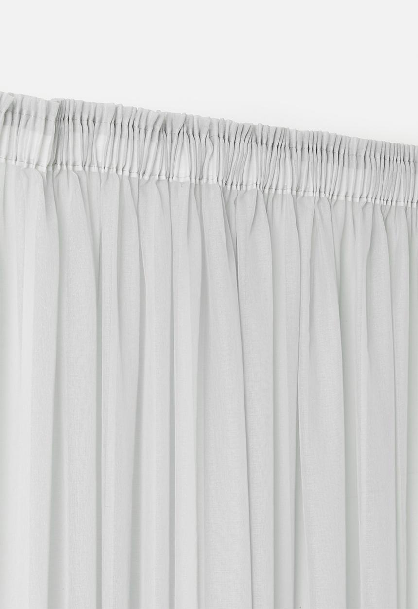 Sixth Floor - Spectra sheer Taped Curtain - Soft Grey