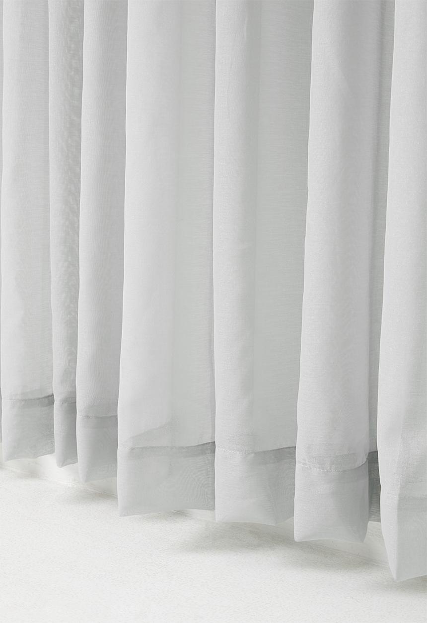Sixth Floor - Spectra sheer Taped Curtain - Soft Grey