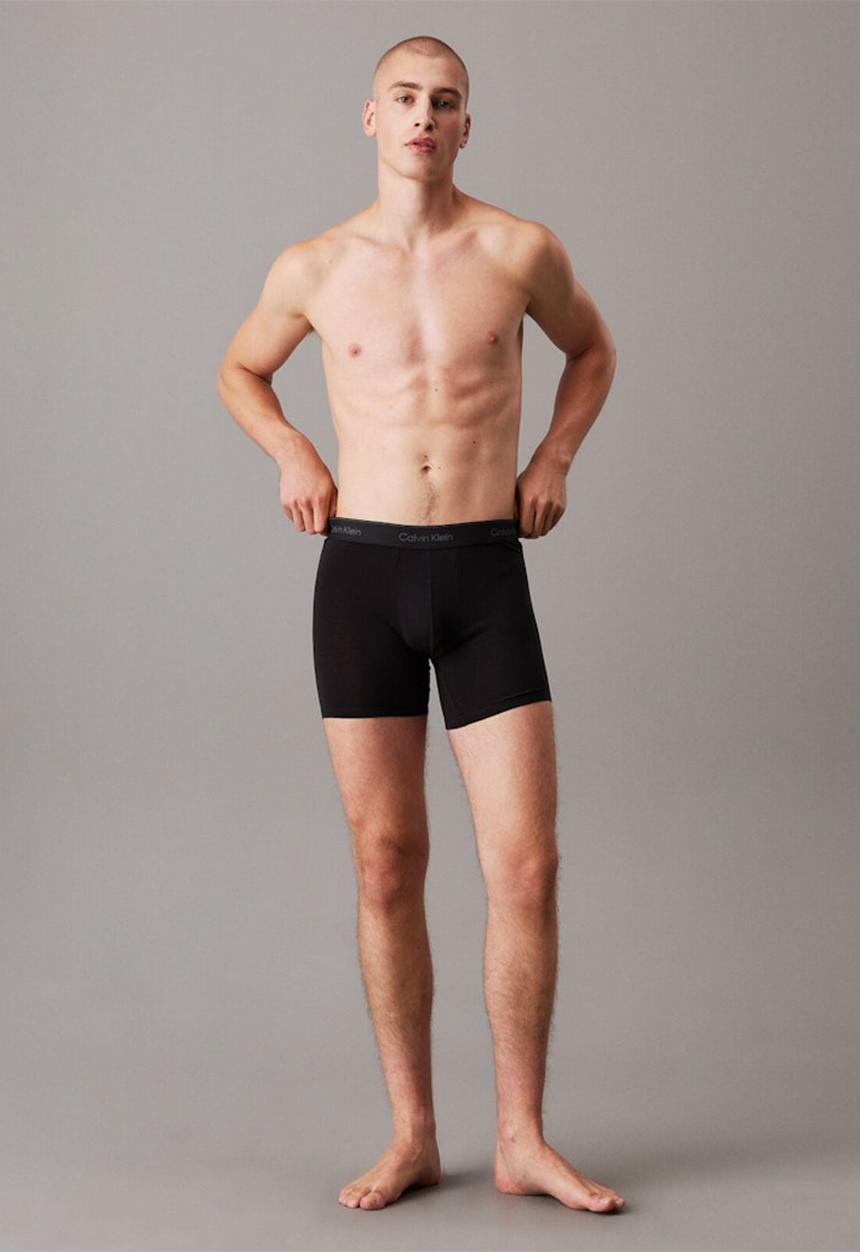 Calvin Klein - Boxer Brief 3Pk - Black W/ Black Wb