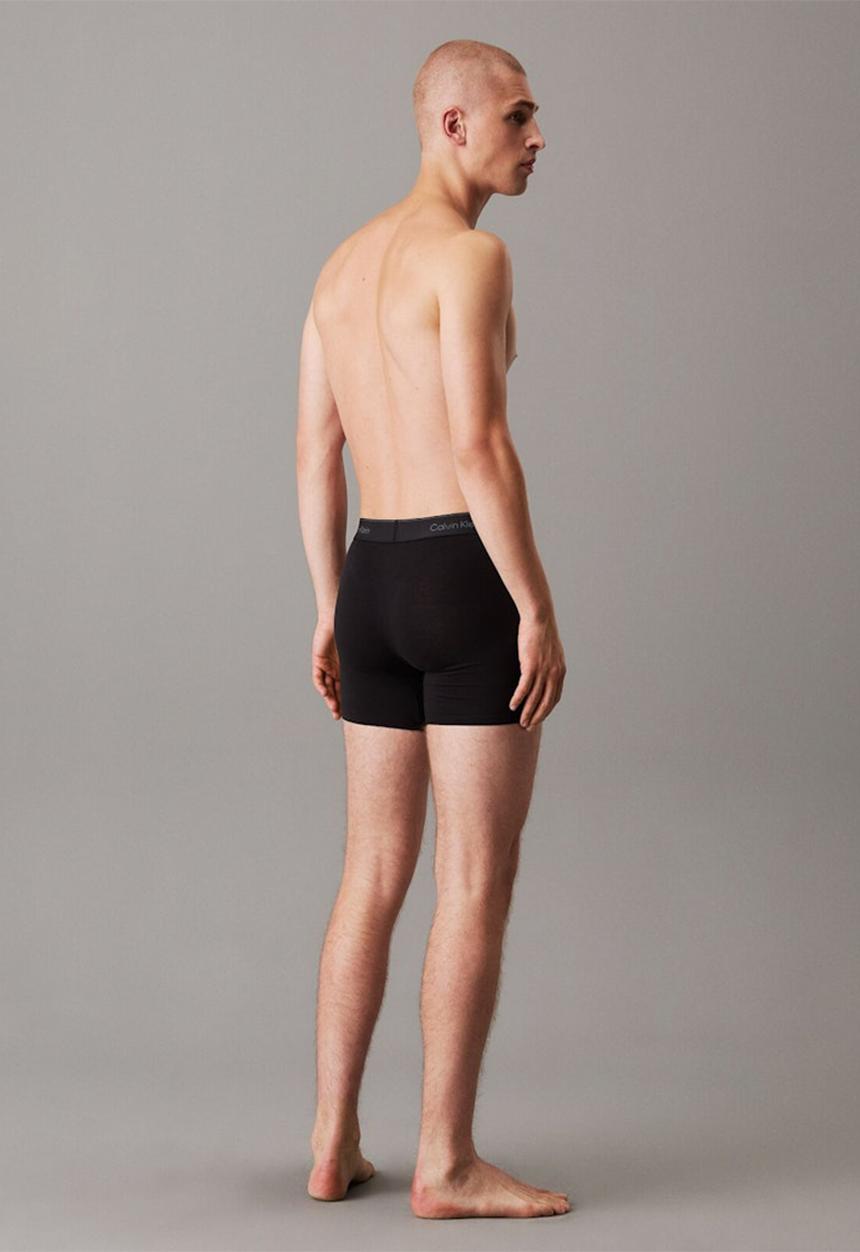 Calvin Klein - Boxer Brief 3Pk - Black W/ Black Wb