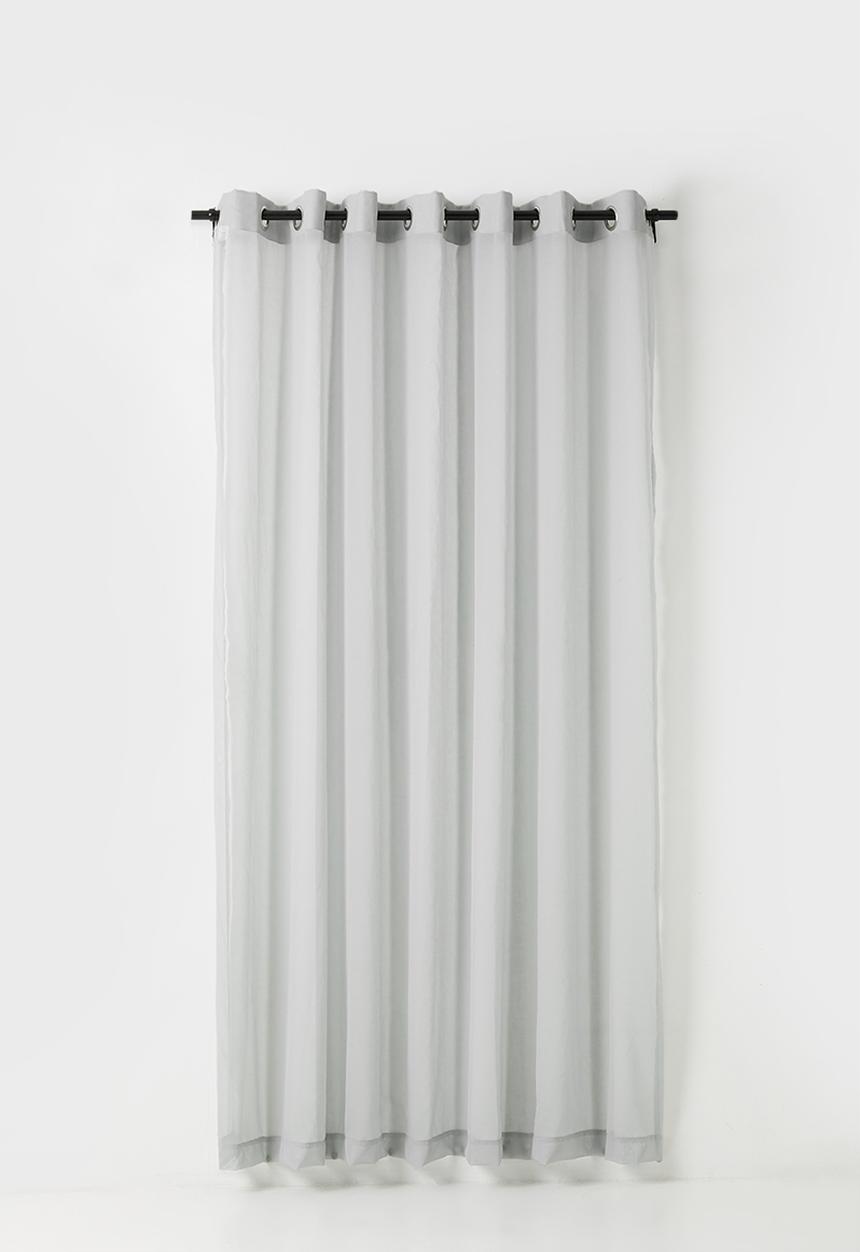 Sixth Floor - Spectra sheer Eyelet Curtain - Soft Grey