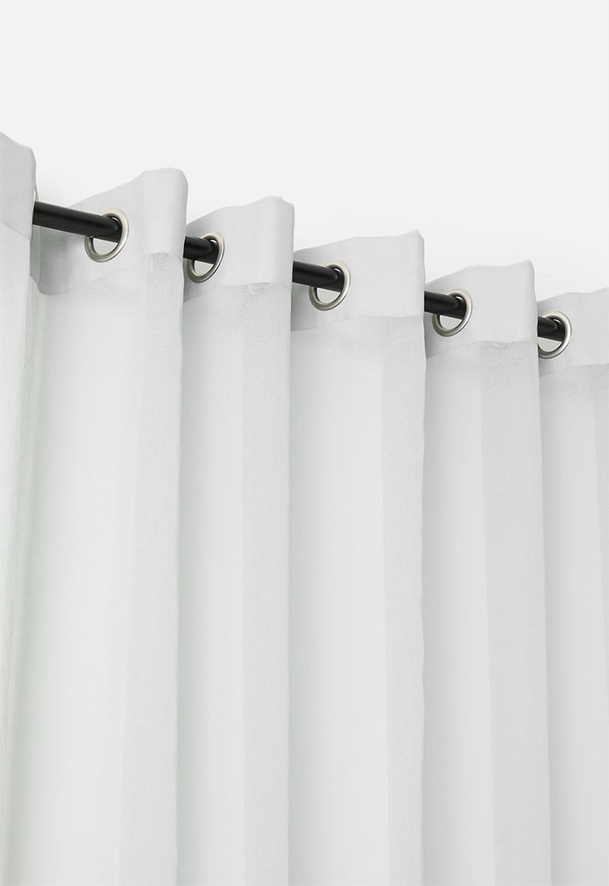 Sixth Floor - Spectra sheer Eyelet Curtain - Soft Grey