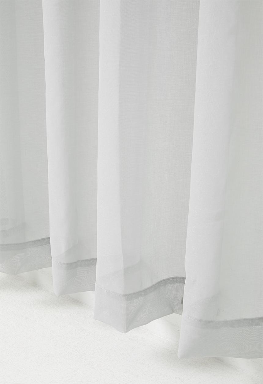 Sixth Floor - Spectra sheer Eyelet Curtain - Soft Grey