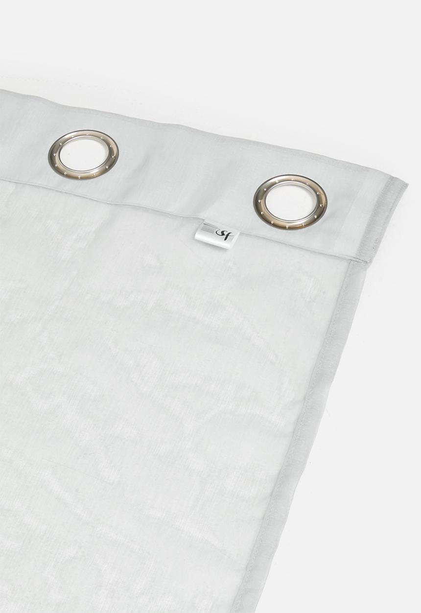 Sixth Floor - Spectra sheer Eyelet Curtain - Soft Grey