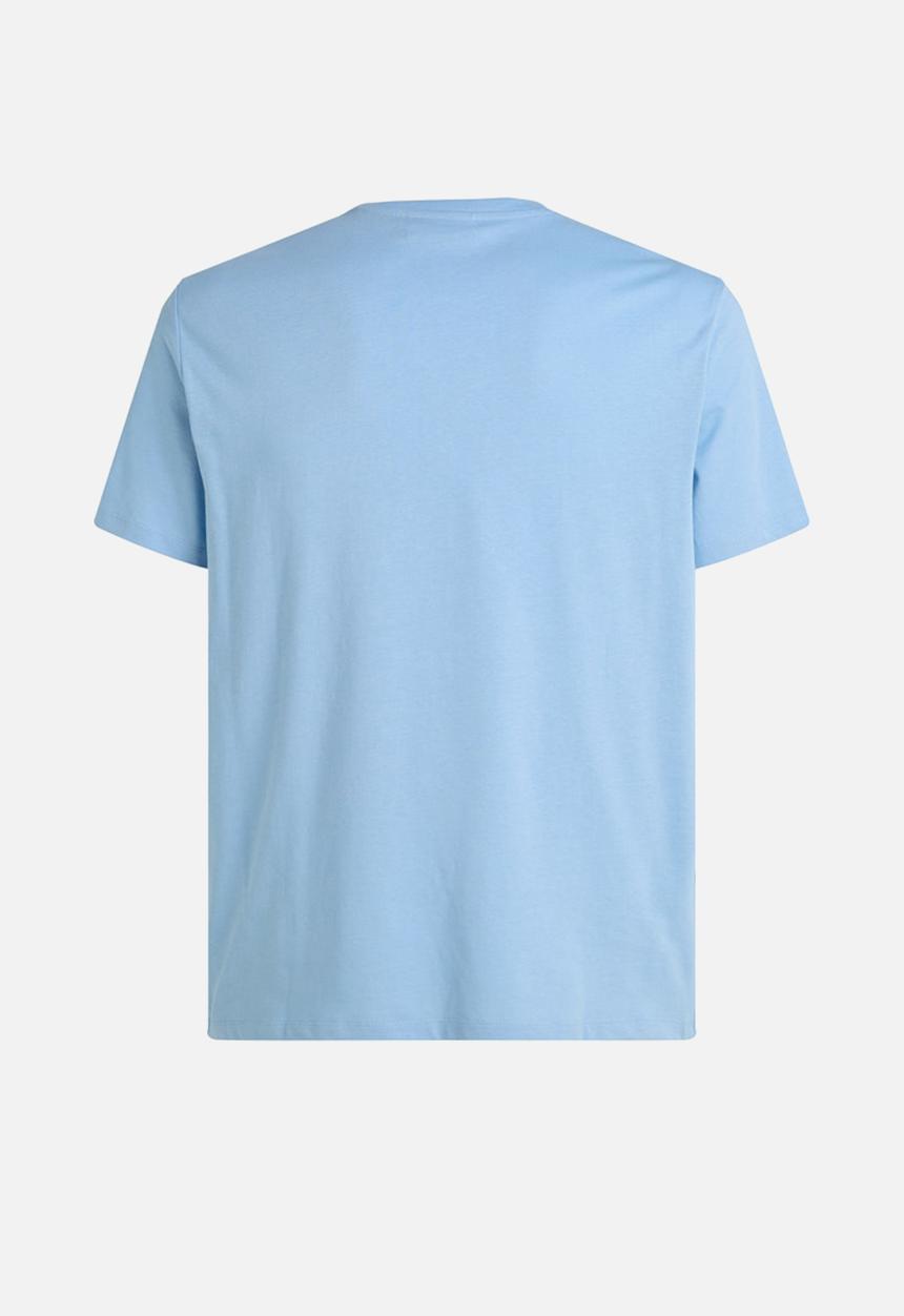 Calvin Klein - Ss Smooth Cttn Solid Crewnk Tee - Well Water