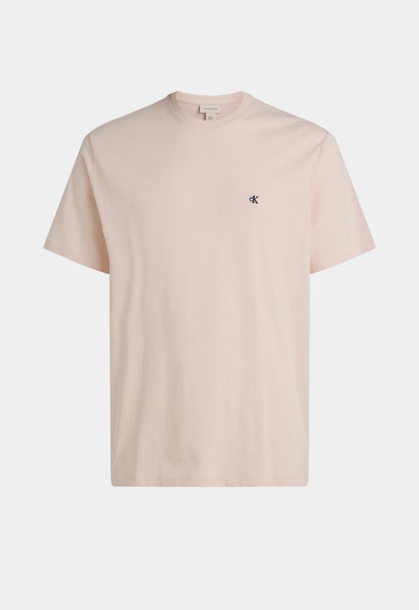 Calvin Klein - Ss Smooth Cttn Solid Crewnk Tee - Silver Peony