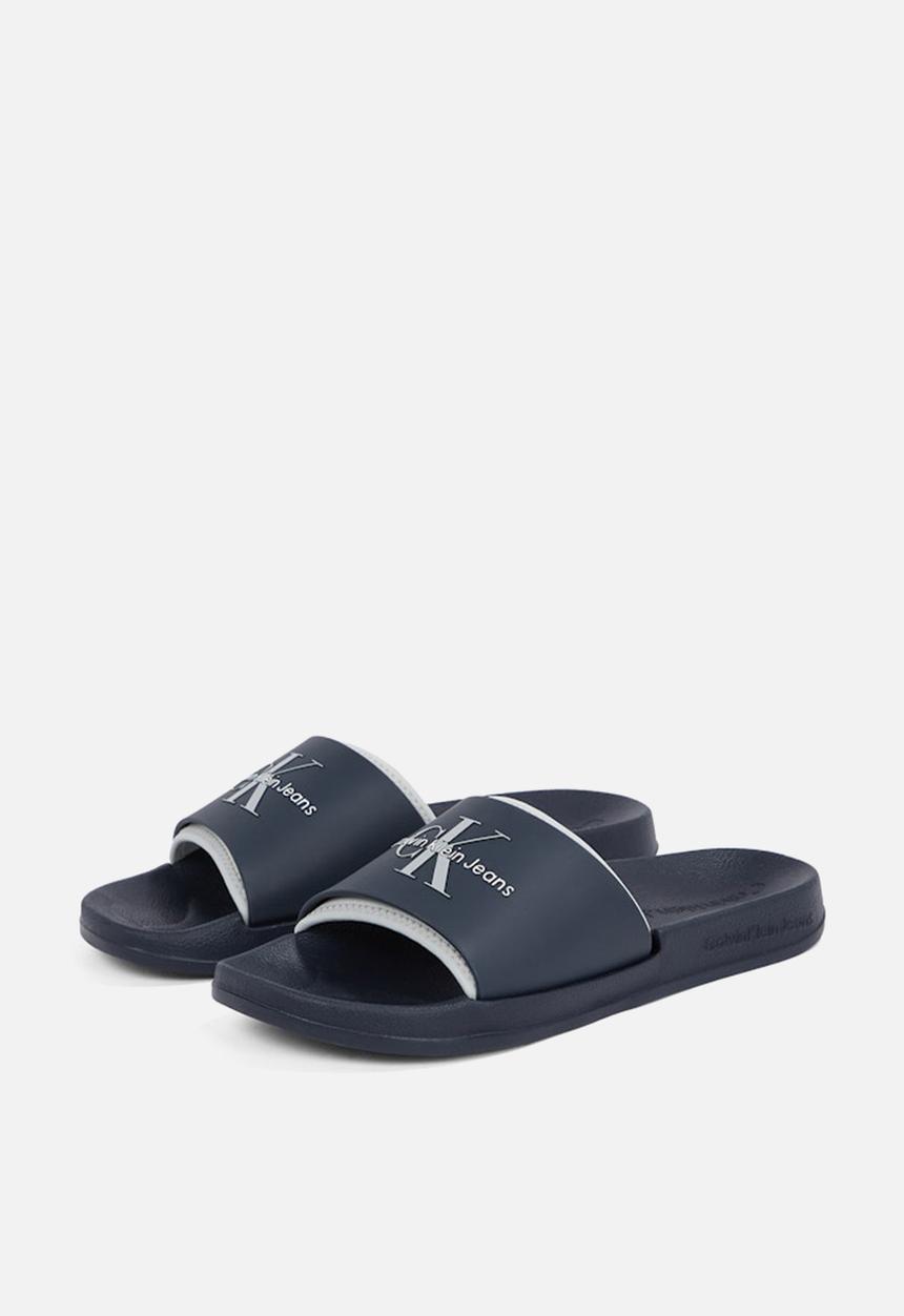 Calvin Klein - SLIDE RUBBER NEOPRENE MONOLOGO - Blue