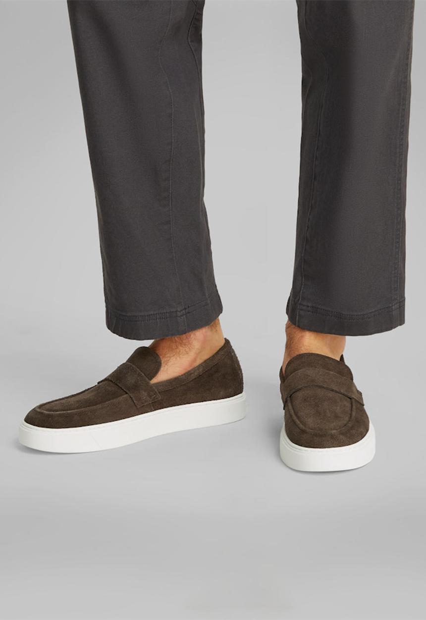Calvin Klein - MOCCASIN SUE UNLINED- Rocky Brown