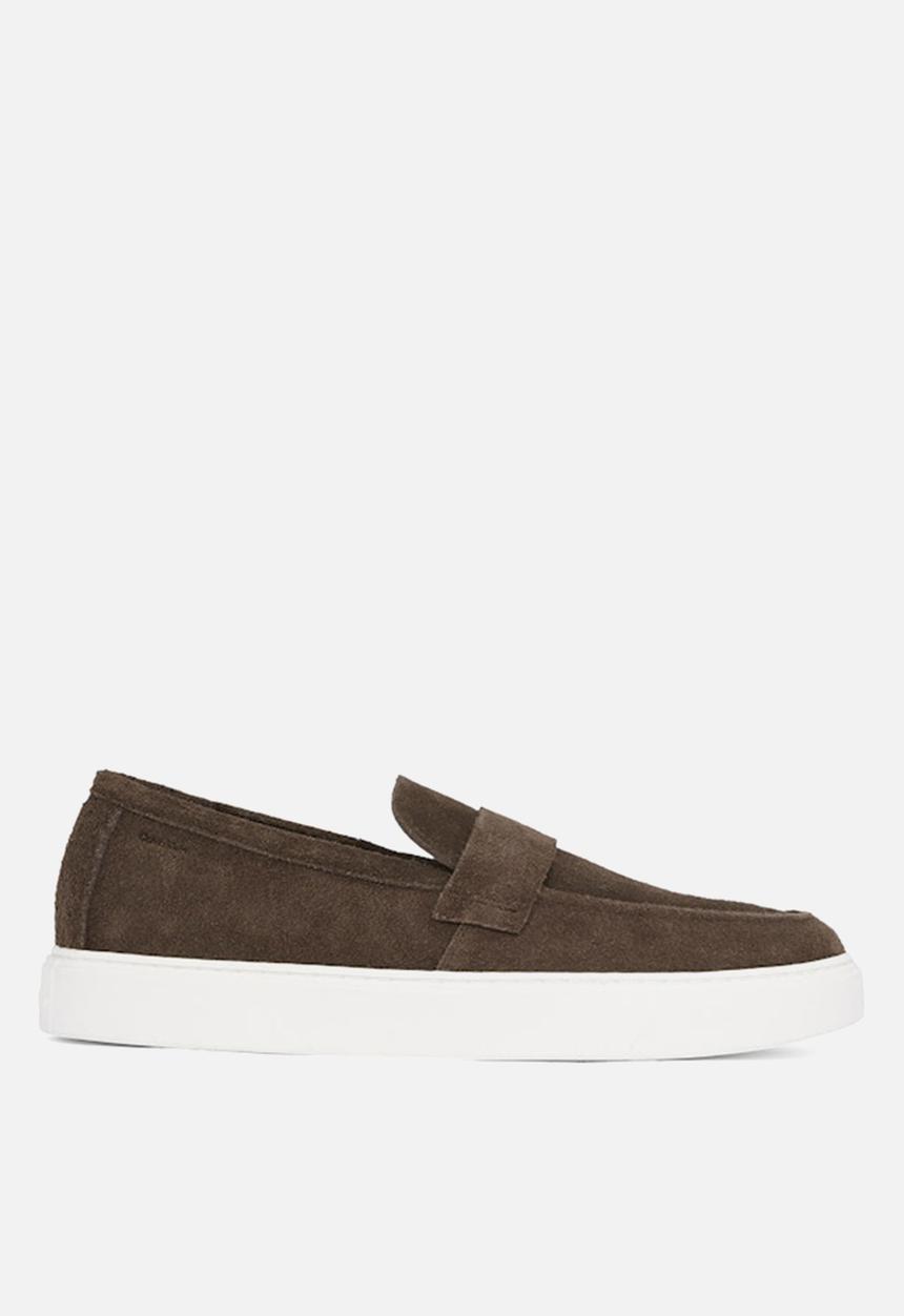 Calvin Klein - MOCCASIN SUE UNLINED- Rocky Brown