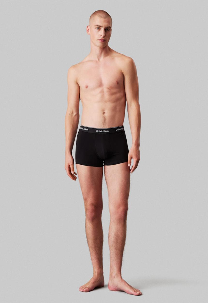 Calvin Klein - Trunk 3 Pack - B- White, Beau Blue, Leafy Fun Lgs