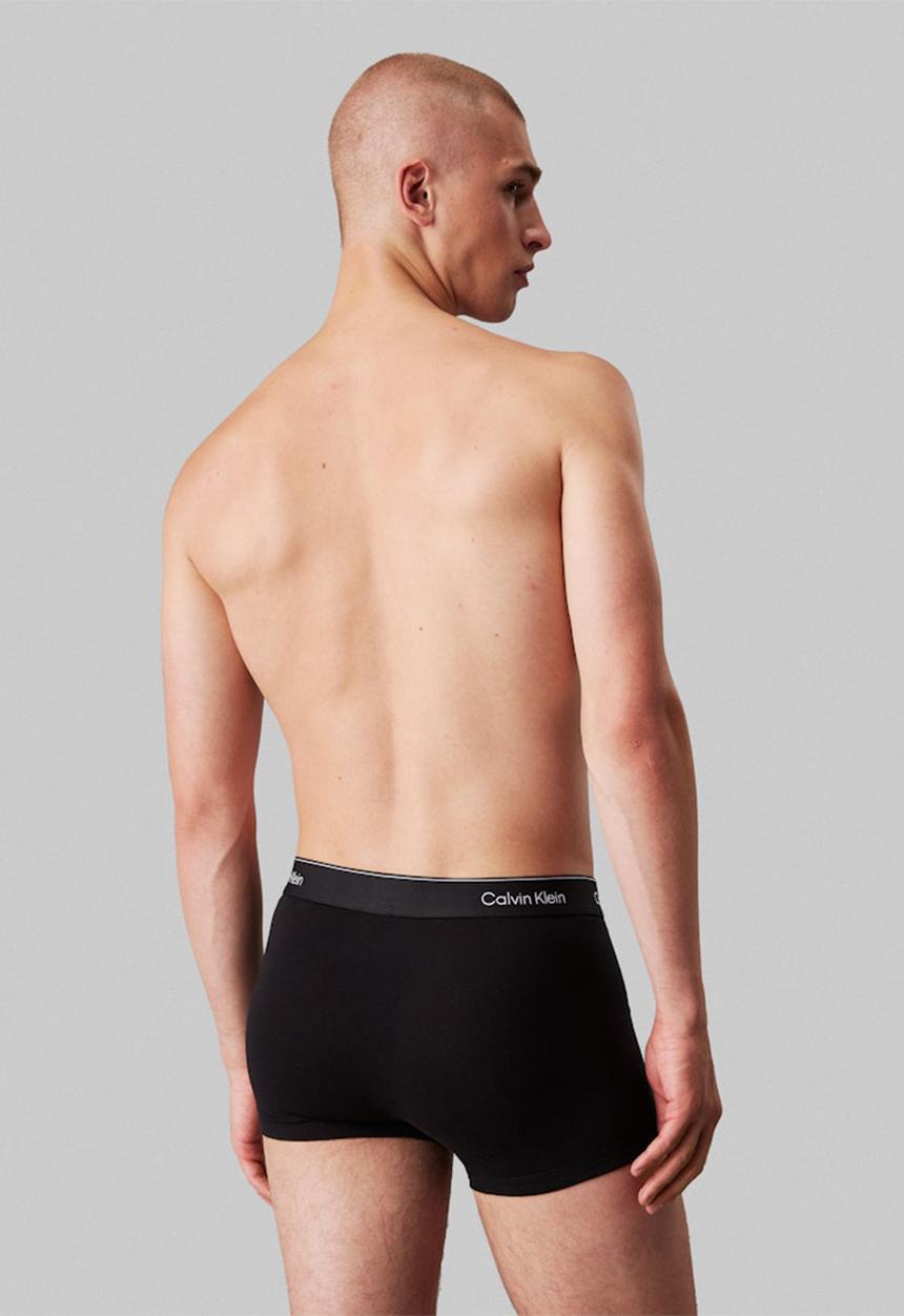 Calvin Klein - Trunk 3 Pack - B- White, Beau Blue, Leafy Fun Lgs