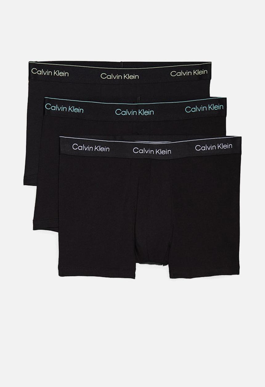 Calvin Klein - Trunk 3 Pack - B- White, Beau Blue, Leafy Fun Lgs