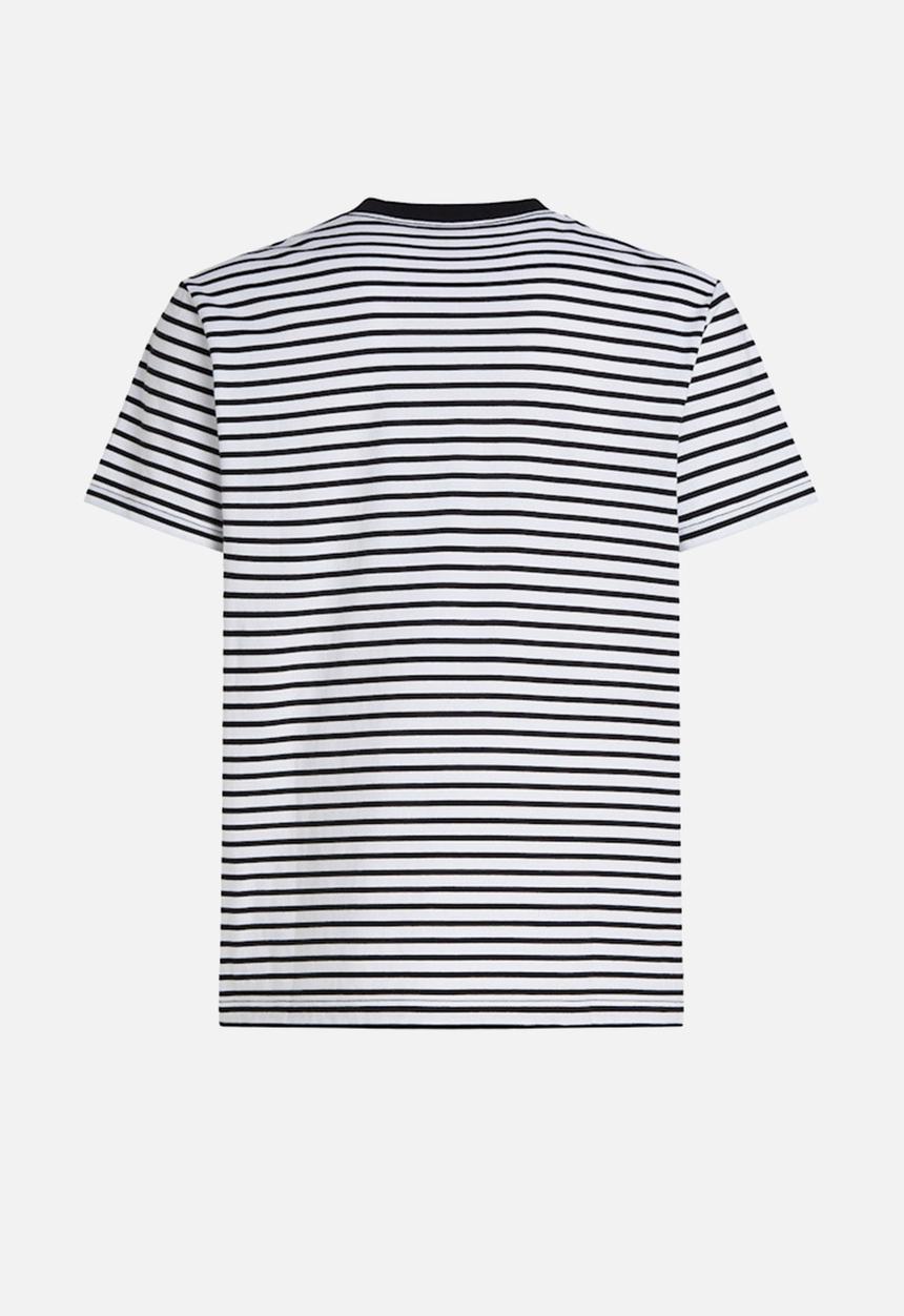 Calvin Klein - Heavy Regular Tee - Ck Black / Bright White Stripe