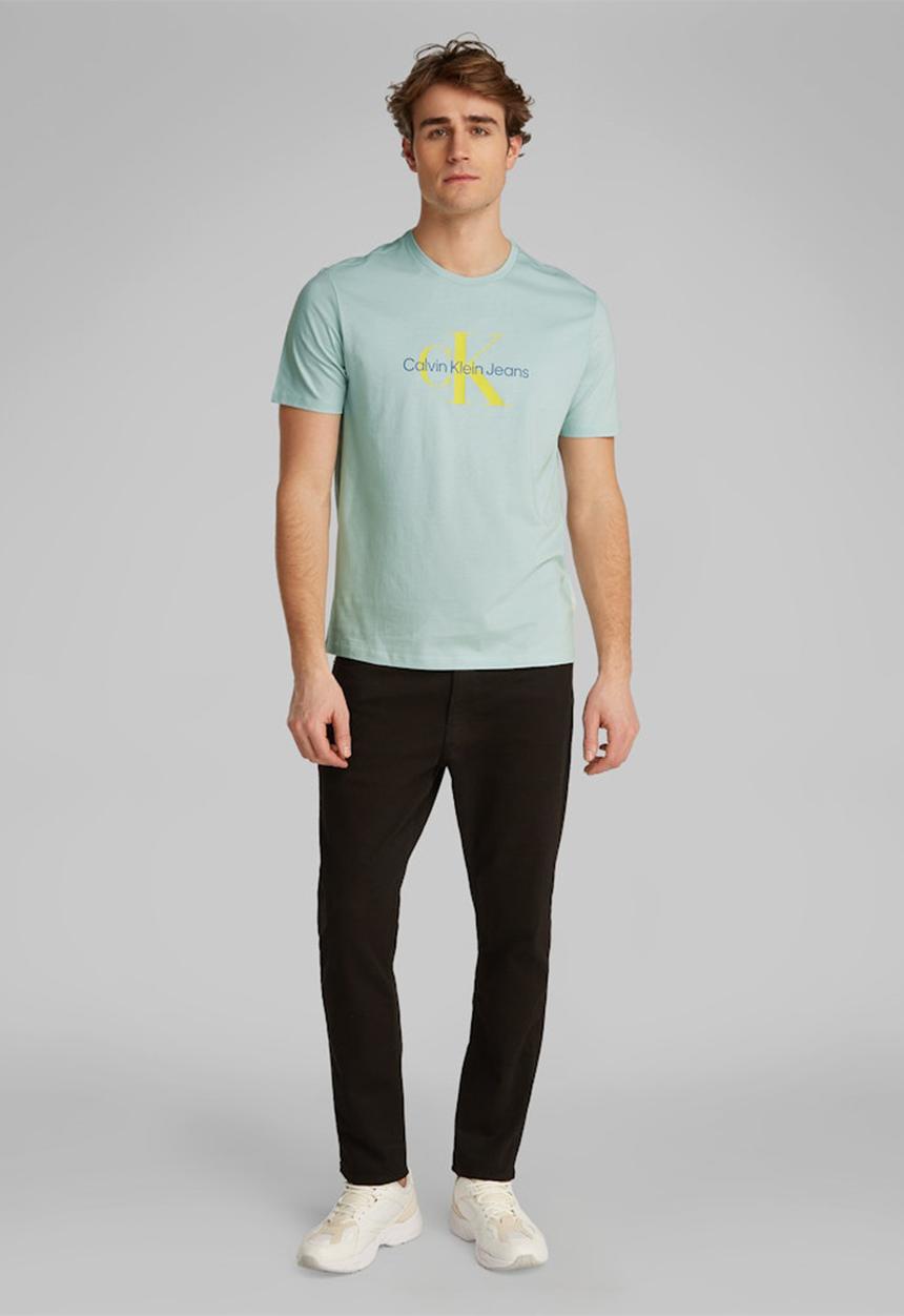 Calvin Klein - Ss Hero Monologo Tee 30S - Harbor Gray