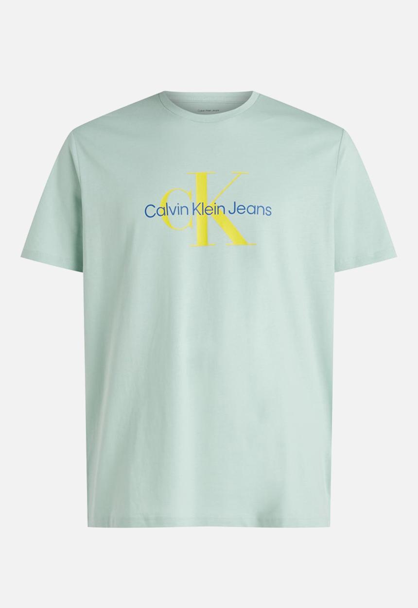 Calvin Klein - Ss Hero Monologo Tee 30S - Harbor Gray
