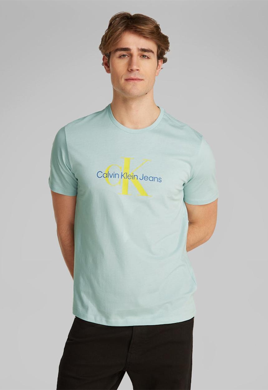 Calvin Klein - Ss Hero Monologo Tee 30S - Harbor Gray