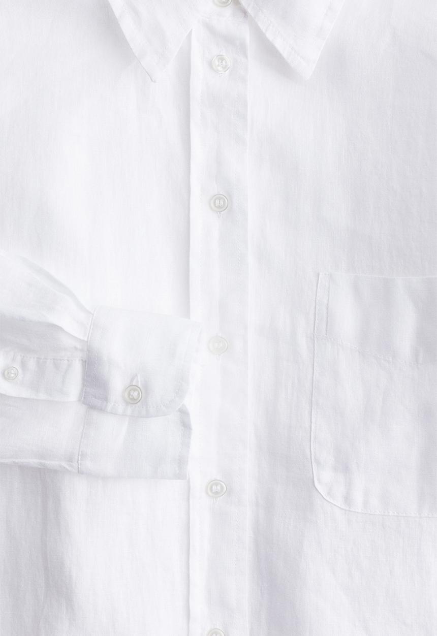 H&M - Oversized linen shirt - white