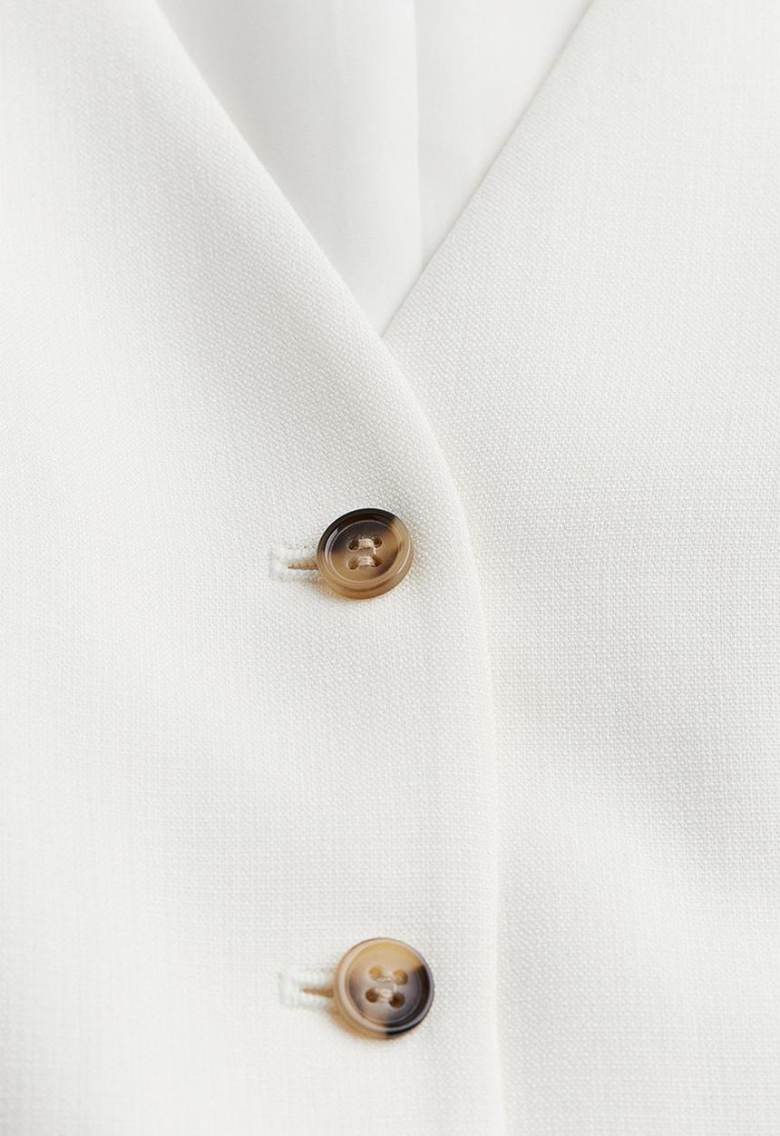 H&M - Tailored suit waistcoat - white