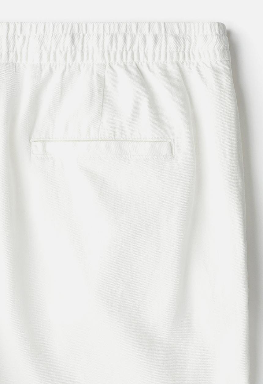 H&M - Relaxed fit linen trousers - cream 