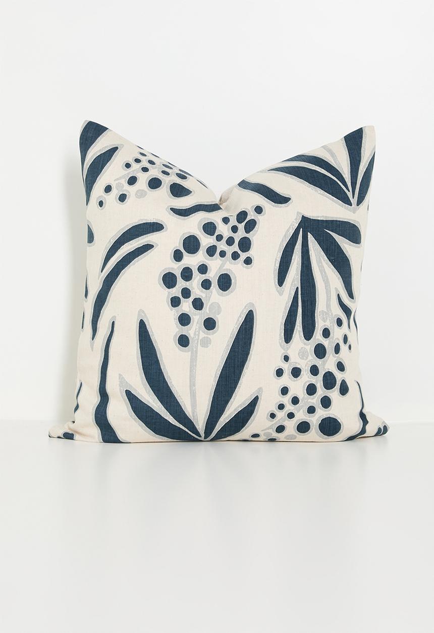 Hertex Fabrics - Karoo cushion cover - Blue &  Neutral 
