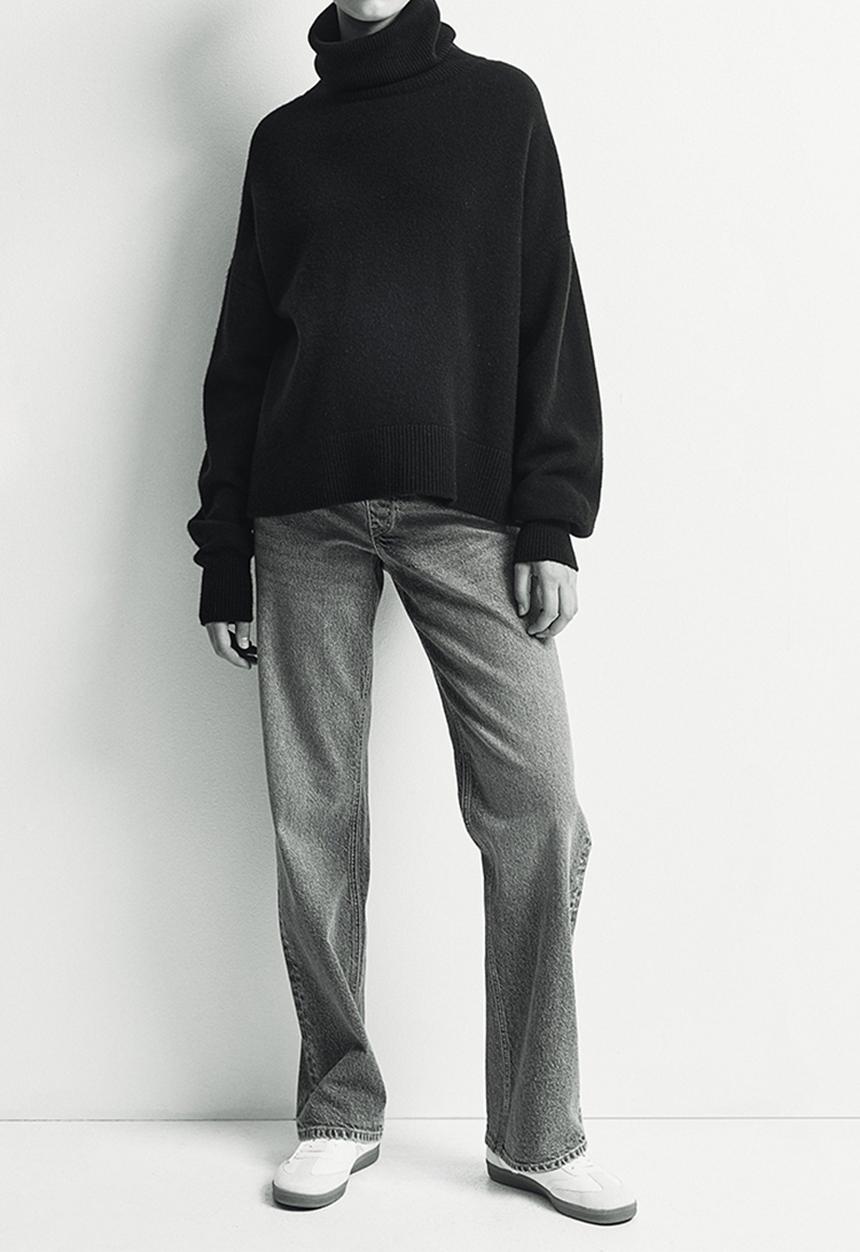 H&M - Mama straight jeans - light denim blue