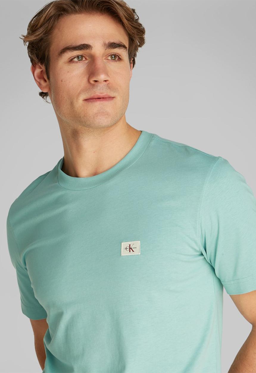 Calvin Klein - Woven Label Regular Tee - Fresh Mint