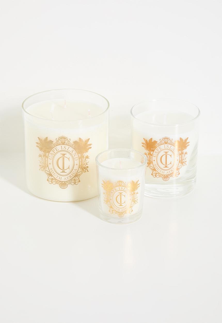 CAPE ISLAND - Black gold large candle
