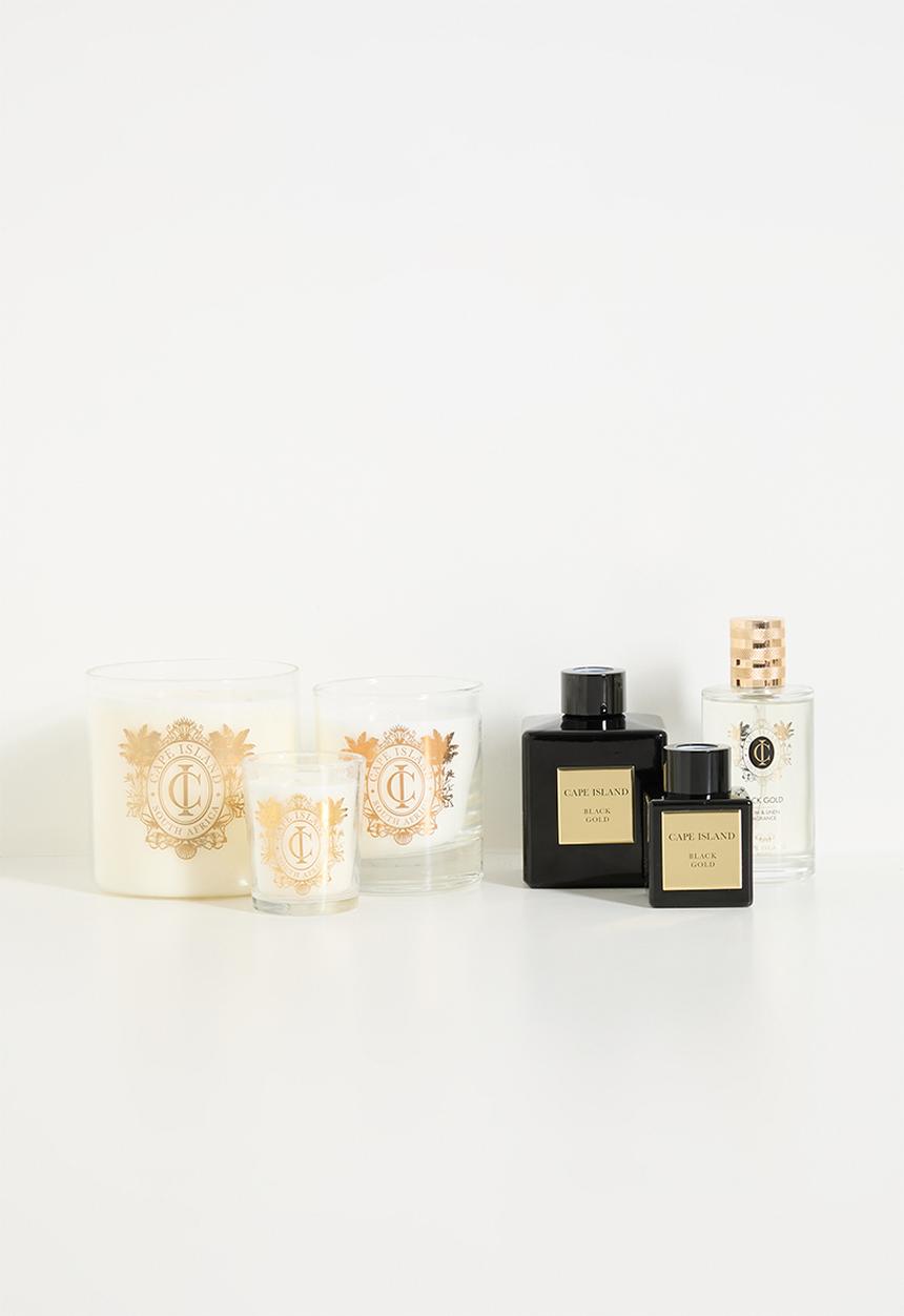 CAPE ISLAND - Black gold large candle
