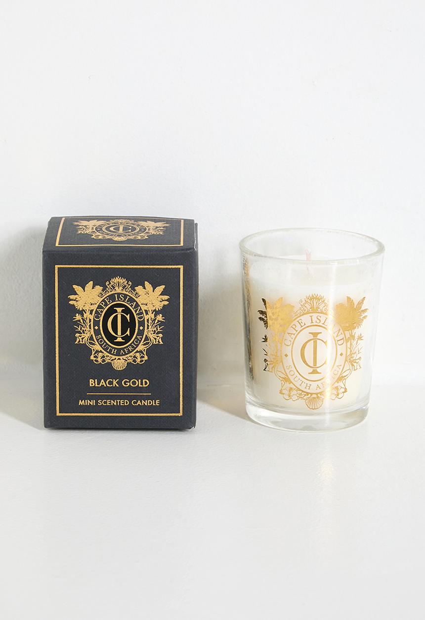 CAPE ISLAND - Black gold mini candle1
