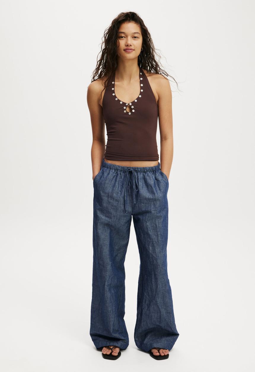 Cotton On - Haven wide leg pant - indigo