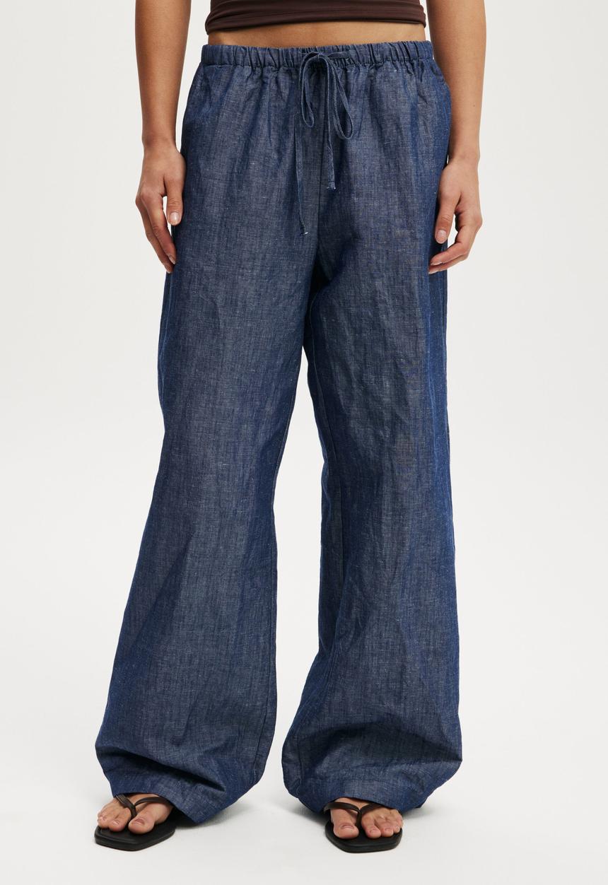 Cotton On - Haven wide leg pant - indigo