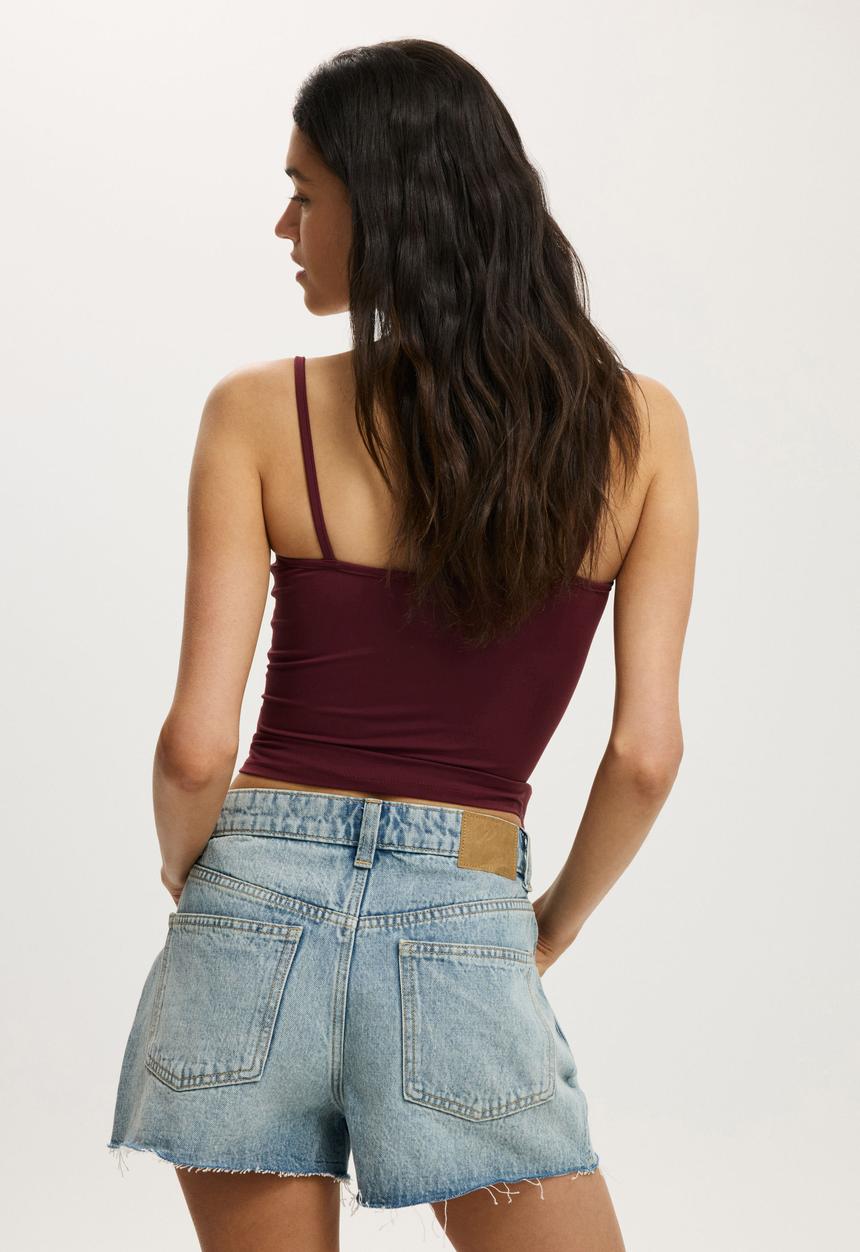 Cotton On - Original cut off denim short - supercut blue