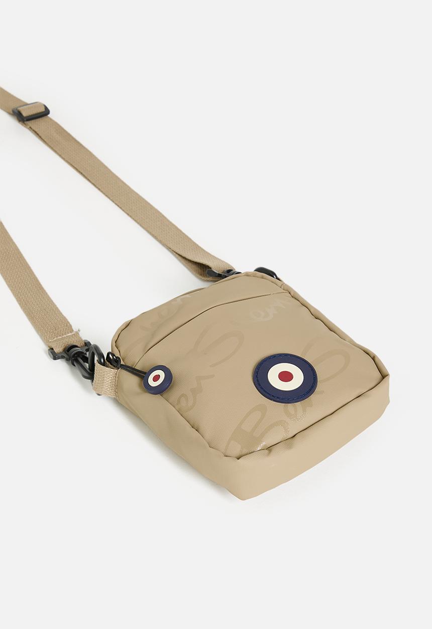 Ben Sherman - Compact Crossbody Wax Plastisol - Stone