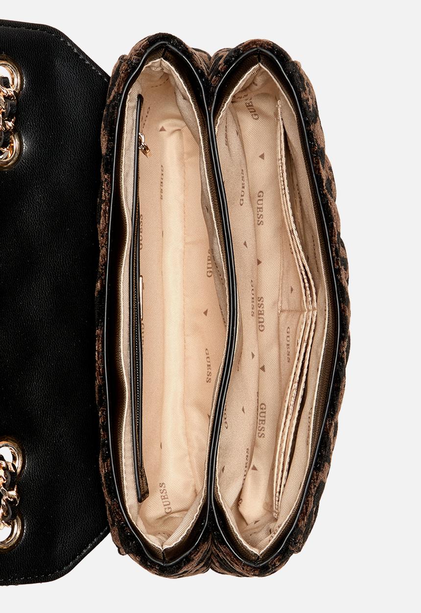 GUESS - Giully ii 2 comp cnvrtble flap - black